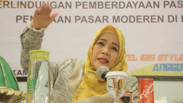 Legislator Golkar Makassar, Nurul Hidayat sosialisasikan Perda Perlindungan, Pemberdayaan Pasar Tradisional, dan Penataan Pasar Modern, di Hotel Ibis Styles, Kamis (9/12/2021).