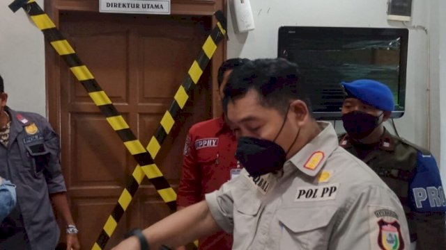 Kantor perusda yang disegel, menyusul akan dilakukan pembenahan oleh Walikota Makassar.