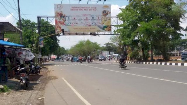 Jalanan di depan BTP Tamalanrea, Kota Makassar, bakal ditata dengan konsep mirip Bundaran HI Jakarta Pusat. (int)