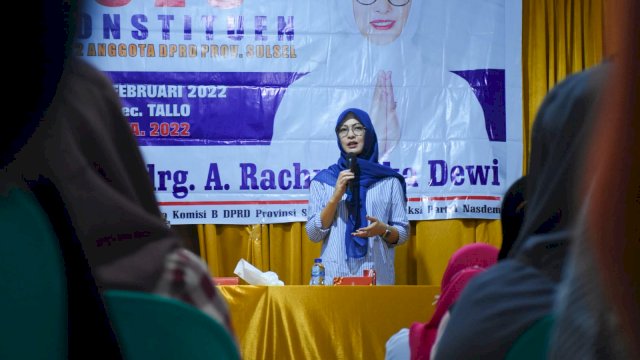 Ketua Komisi B DPRD Sulsel, Andi Rachmatika Dewi serap Aspirasi Warga Kelurahan Suangga, Rabu (9/2/2022).