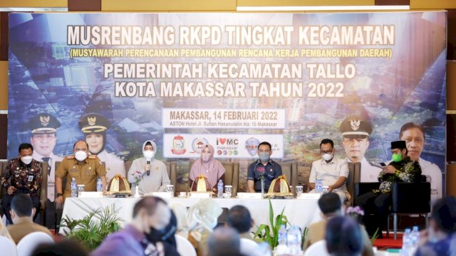 Ketua PKK Makassar, Indira Jusuf Ismail sosialisasikan Percepatan Eliminasi Tuberkulosis (TB), saat musrembang Kecamatan Tallo, Senin (14/2/2022).