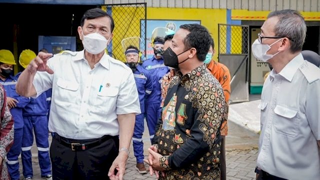 Kunjungi Pengolahan Limbah B3 Milik Pemprov Sulsel, Menko Luhut: Keren