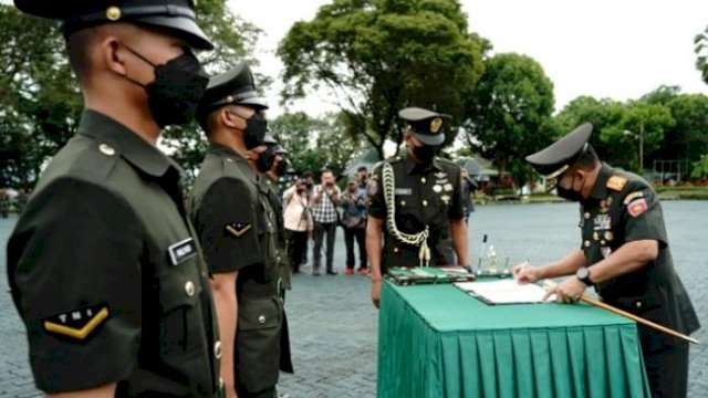 Pangdam Hasanuddin Lantik 157 Prajurit Baru TNI AD, Begini Pesannya