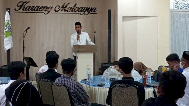 Ketua DPRD Makassar Rudianto Lallo membuka Latihan Kepemimpinan (LK) 2 KAMMI di Baruga Karaeng Matoayya, Rumah Jabatan Ketua DPRD Makassar, Rabu (2/2/2022).