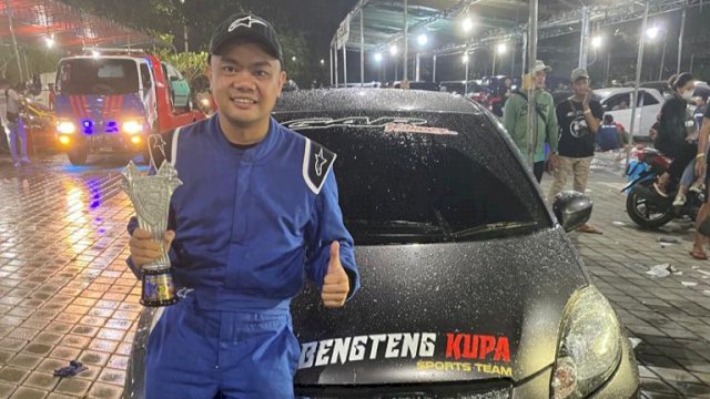 Pembalap Otomotif Roda 4 Benteng Kupa Sport IMI Sulawesi Selatan, Arfah Yusuf. (ist) 