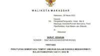 Jelang Ramadan, THM di Makassar Mulai Tutup Hari Ini