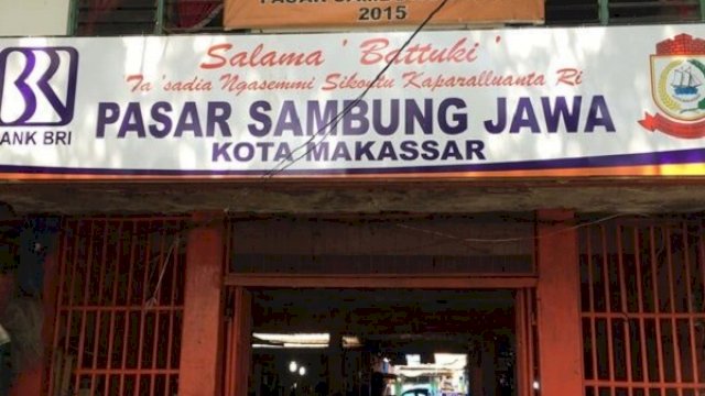 Pasar Sambung Jawa Makassar, salah satu pasar tradisional yang akan direvitalisasi. (int)