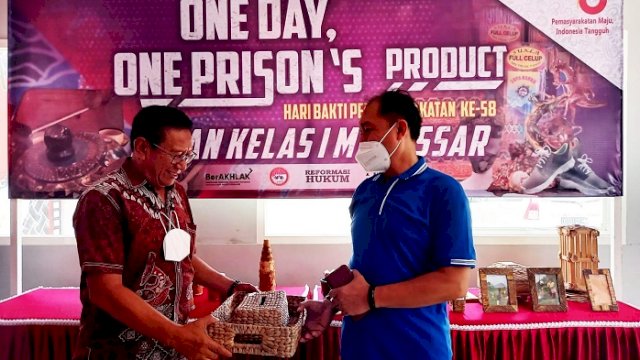 Hari Bakti Pemasyarakatan, Rutan Makassar Pamerkan Kerajinan Tangan Karya Warga Binaan