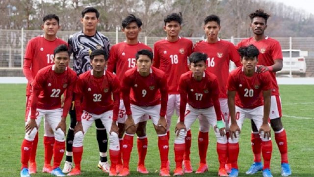Tim U-19 Indonesia akan kembali menghadapi timnas Korea Selatan (Korsel) U-19, pada laga uji coba dalam pemusatan latihan di DGB Daegu Bank Park, Daegu, Selasa (29/3/2022). (PSSI)