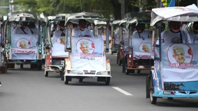 Deklarasi di Monumen Mandala, Relawan Milenial Sulsel Siap Dongkrak Popularitas Ganjar