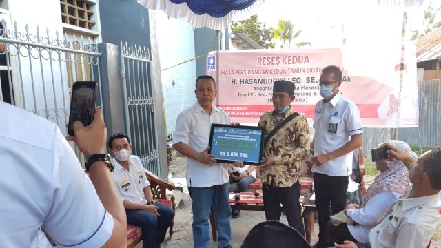 Anggota DPRD Makassar, Hasanuddin Leo serap aspirasi Warga Bontorannu, Rabu (13/4/2022).