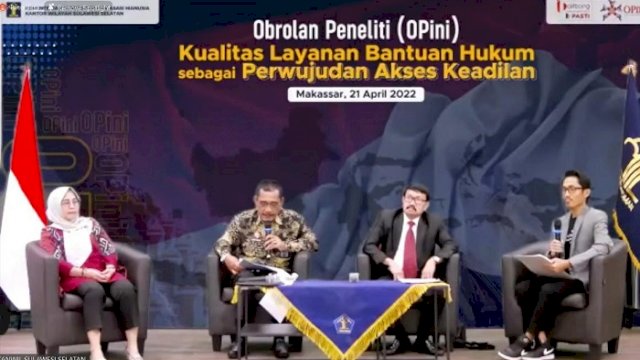 Gelar OPini, Kemenkumham Sulsel Sebut Bantuan Hukum untuk Orang Miskin Gratis