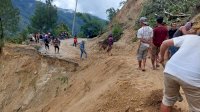 Longsor di Ruas Sabbang-Tallang, PUTR Sulsel Lakukan Penanganan Darurat