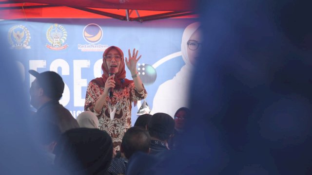 Ketua Komisi B DPRD Makassar, Andi Rachmatika Dewi melaksanakan Reses Masa Sidang Ketiga Tahun 2021/2022, di Kelurahan Bontoduri Kecamatan Tamalate, Jumat (3/6/2022).