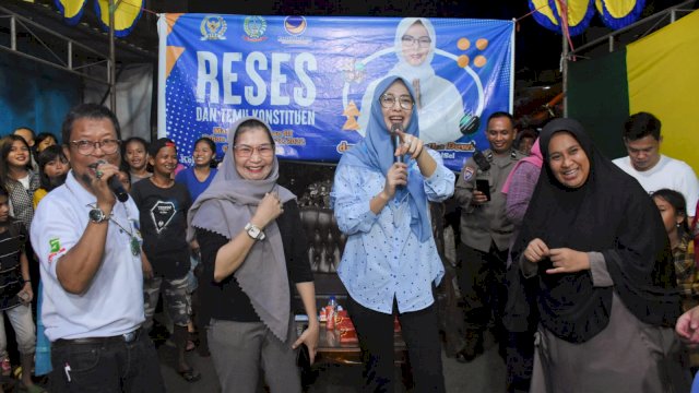 Ketua Komisi B DPRD Sulsel, Andi Rachmatika Dewi serap Aspirasi Warga Tompobalang, saat Reses Masa Persidangan Ketiga tahun 2021/2022, Selasa (7/6/2022).