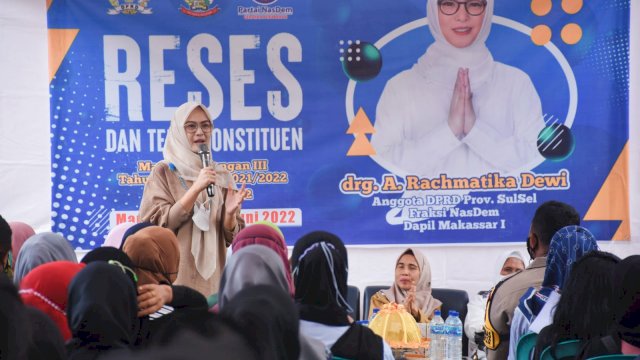 Ketua Komisi B DPRD Sulsel, Andi Rachmatika Dewi serap Aspirasi Warga Maradekaya, Rabu (8/6/2022).