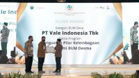 Pengembangan Kawasan Perdesaan Mandiri PT Vale Raih Award Kemendes PDTT 2022