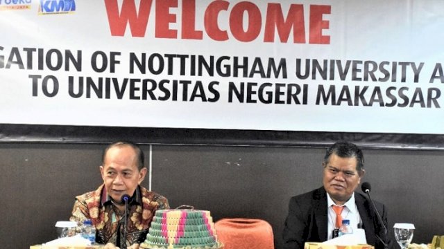 Rektor UNM Menerima Kedatangan Wakil Ketua MPR dan Delegasi Nottingham University
