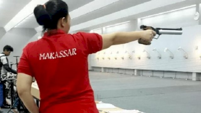 Cabang menembak menargetkan 18 medali emas untuk Makassar di Porprov Sulsel. (int)
