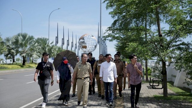 Danny Tinjau Kesiapan Lokasi Pagelaran F8 Makassar