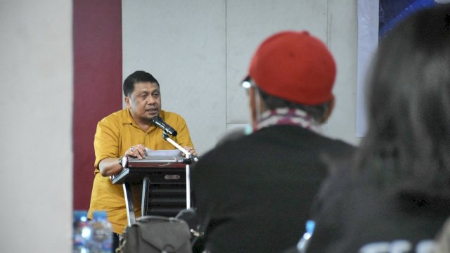 Anggota DPRD Makassar, Arifin Dg Kulle sosialisasikan Perda Perlindungan Anak, di Hotel Royal Bay, Jl Sultan Hasanuddin, Kamis (7/7/2022).