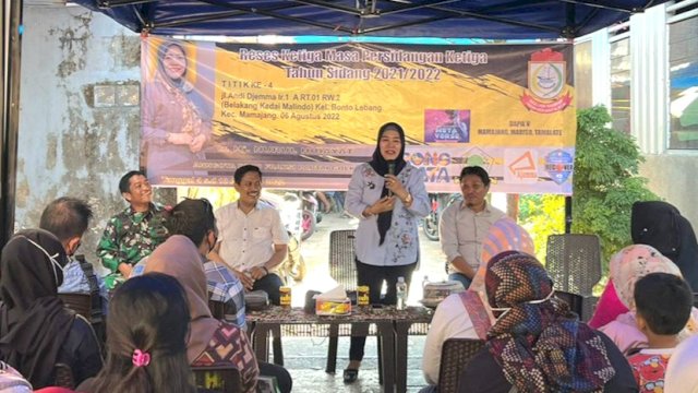 Anggota DPRD Makassar, Nurul Hidayat serap aspirasi warga Bonto Lebang, Sabtu (6/8/2022).