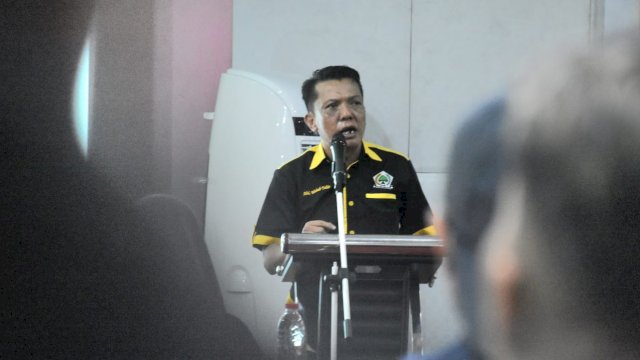 Anggota DPRD Makassar, Abd Wahab Tahir sosialisasikan Perda Kepemudaan, di Hotel Royal Bay, Kamis (18/8/2022).