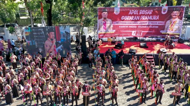 Gubernur Melepas 450 Kontingen Sulsel untuk Jambore Nasional, Ini Pesannya