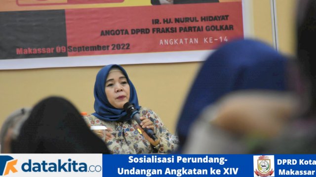 Anggota DPRD Makassar, Nurul Hidayat sosialisasikan Perda Kawasan Tanpa Rokok (KTR), di Hotel Khas Makassar, Jalan Andi Mappanyukki, Jumat (9/9/2022).