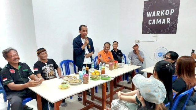 Ketua DPRD Makassar, Rudianto Lallo silaturahmi bersama Komunitas Jawa dan Penjual Bakso, Minggu (31/10/2022).