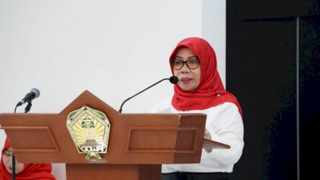 Sekretaris Daerah Kabupaten Gowa, Kamsina.