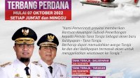 Penerbangan Toraja-Balikpapan Mulai Jumat Besok, Gubernur Berharap Tingkatkan Pariwisata dan Perekonomian