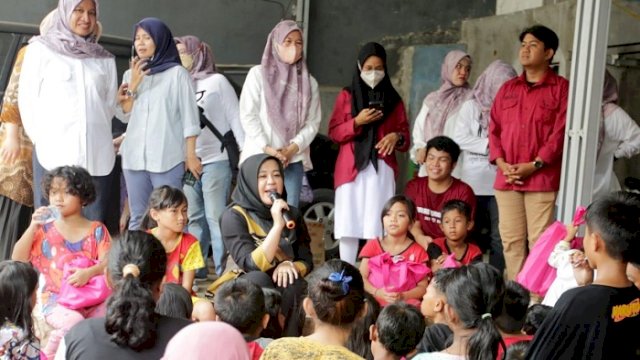 Wakil Walikota Makassar Beri Trauma Healing Bagi Anak Korban Kebakaran Rappokalling
