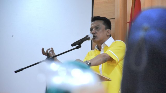 Politisi senior Partai Golkar Makassar Abdul Wahab Tahir.