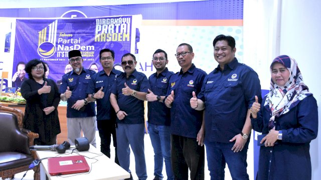 DPD Partai NasDem Makassar rayakan Hut k-11 Partai NasDem.