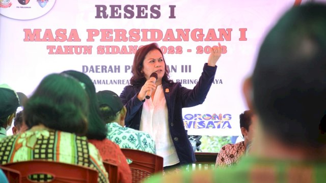 Anggota DPRD Makassar, Galmerrya Kondorura serap Aspirasi Warga Kelurahan Buntusu, Kecamatan Tamalanrea, Kamis (1/12/2022).