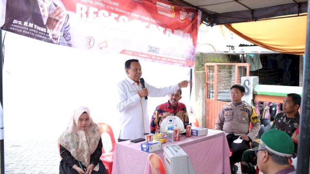 Anggota DPRD Makassar, HM Yunus serap Aspirasi Warga Bontoala dan Tallo, Kamis (1/12/2022).