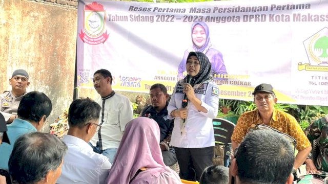 Anggota DPRD Makassar, Nurul Hidayat serap Aspirasi Warga Kelurahan Bonto Duri, Kecamatan Tamalate, Kamis (1/12/2022).