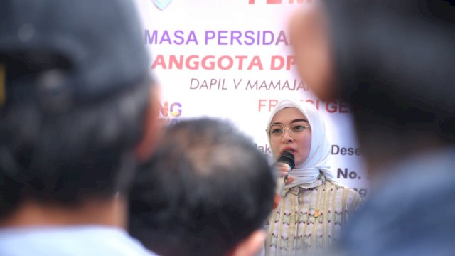 Anggota DPRD Makassar, Budi Hastuti serap aspirasi Warga Kelurahan Tamarunang, Jumat (2/12/2022).