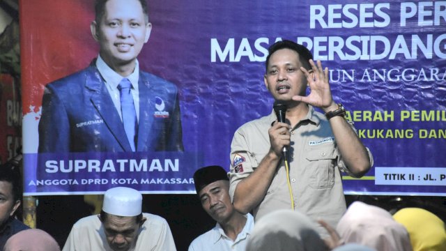 Wakil Ketua Komisi C DPRD Makassar, Supratman serap aspirasi Warga Kelurahan Antang, Kecamatan Manggala, Jumat (2/12/2022).