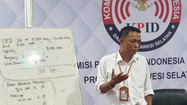 Kordinator bidang PS2P KPID Sulawesi Selatan, Riswansyah Muchsin.