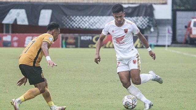 Laga PSM Makassar melawan Bhayangkara FC berakhir imbang 0-0 di Stadion Maguwoharjo, Sleman, Senin (12/12/2022). (twitter/@PSM_Makassar)