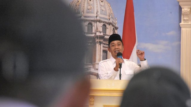 Anggota DPRD Makassar, Kasrudi sosialisasikan Perda Kepemudaan, di Hotel Grand Town, Jl Pengayoman, Jumat (27/1/2023).