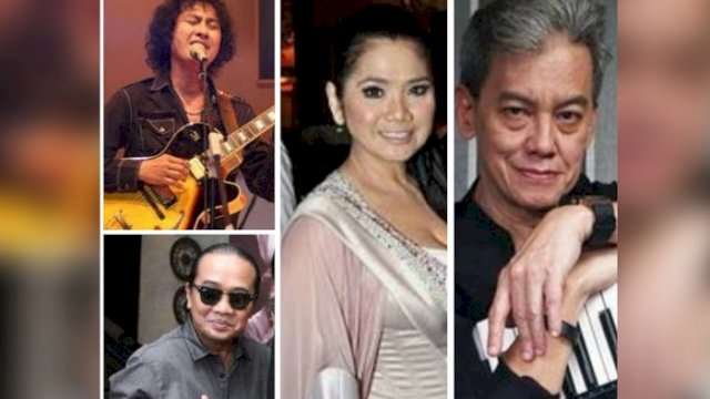 Fariz RM, Deddy Dhukun, Vina Panduwita dan Mus Mujiono bakal menggelar konser di Kota Makassar bertajuk &ldquo;Semua Jadi Satu&rdquo;. (int)