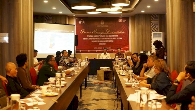 Gelar FGD, KPU Sulsel Hadirkan Perwakilan Parpol Bahas Soal Dapil
