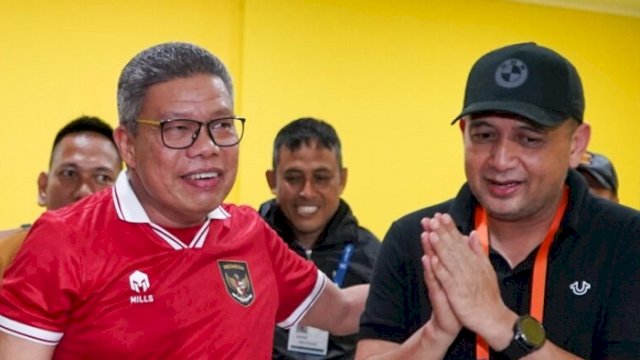 Walikota Parepare Taufan Pawe dan Munafri Arifuddin.