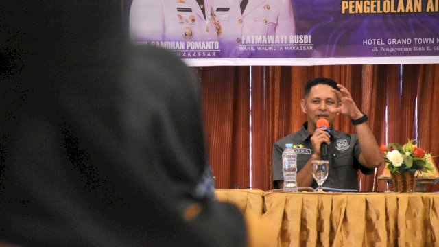 Anggota DPRD Makassar, Supratman sosialisasikan Perda Pengelolaan Air Limbah, di Hotel Grand Town, Jl Pengayoman, Sabtu (4/2/2023).