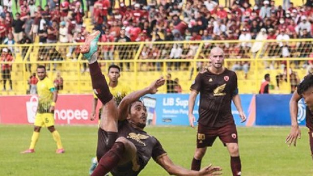 PSM Makassar sukses membungkam Barito Putera 4-1 pada laga pekan ke-23 yang berlangsung di Stadion Gelora BJ Habibie, Kota Parepare, Sulawesi Selatan, Kamis (9/2/2023). (twitter/@PSM_Makassar)