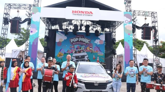 All New BR-V Pop Park di Kota Makassar diselenggarkan di area outdoor yang berada di Phinisi Point Mall, Jalan Metro Tanjung Bunga, pada 4 &ndash; 5 Maret 2023.