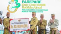 Gubernur Andi Sudirman Beri Bantuan Keuangan Rp10 Miliar untuk Pembangunan Kota Parepare